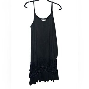 Black Lace Midi Dress